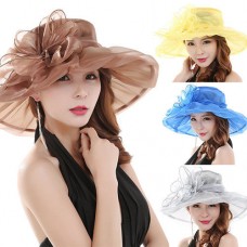 Mujer&apos;s Summer Church Kentucky Derby Cap British Tea Party Wedding Hat Noted  eb-93921653